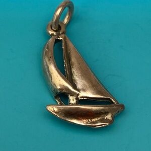 Sailboat Sterling Silver Jewelry Charm #beach #sailing